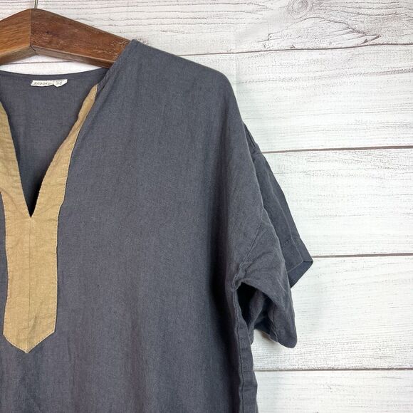 Nobonu Women’s Linen Tunic Boho Dress One Size - Picture 5 of 13